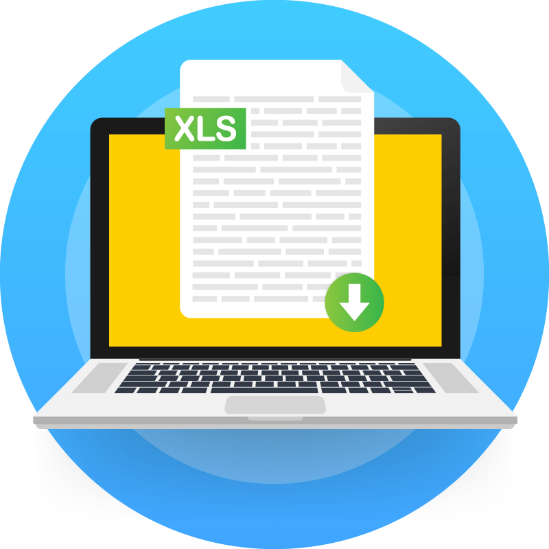 XLS Laptop Icon